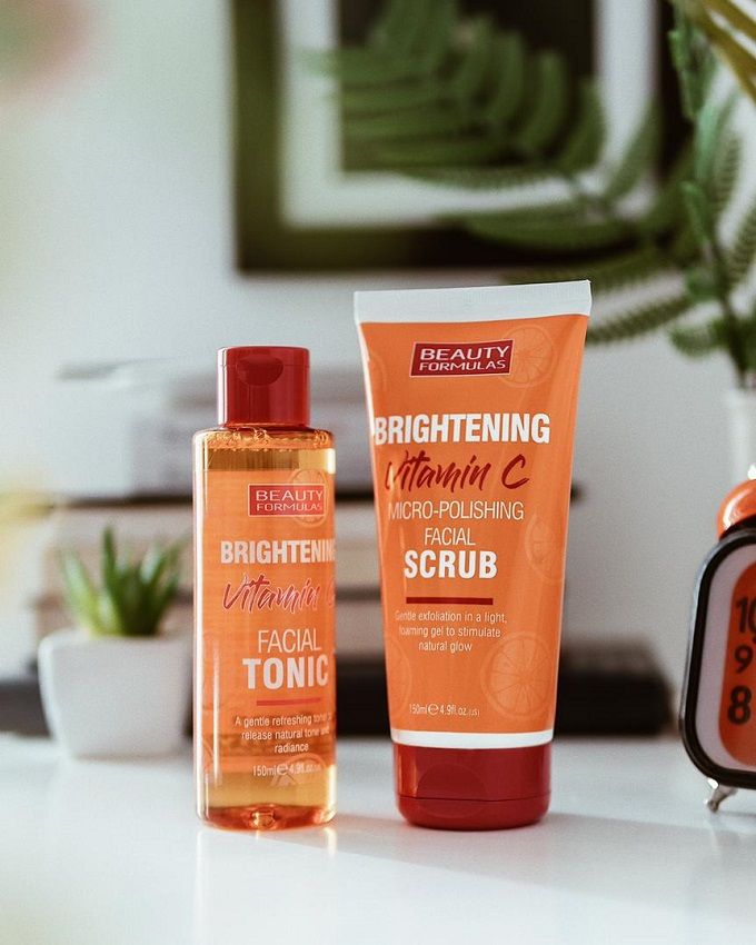 (Buy 1 Get 1 Free) Brightening Vitamin C Facial Tonic & Scrub