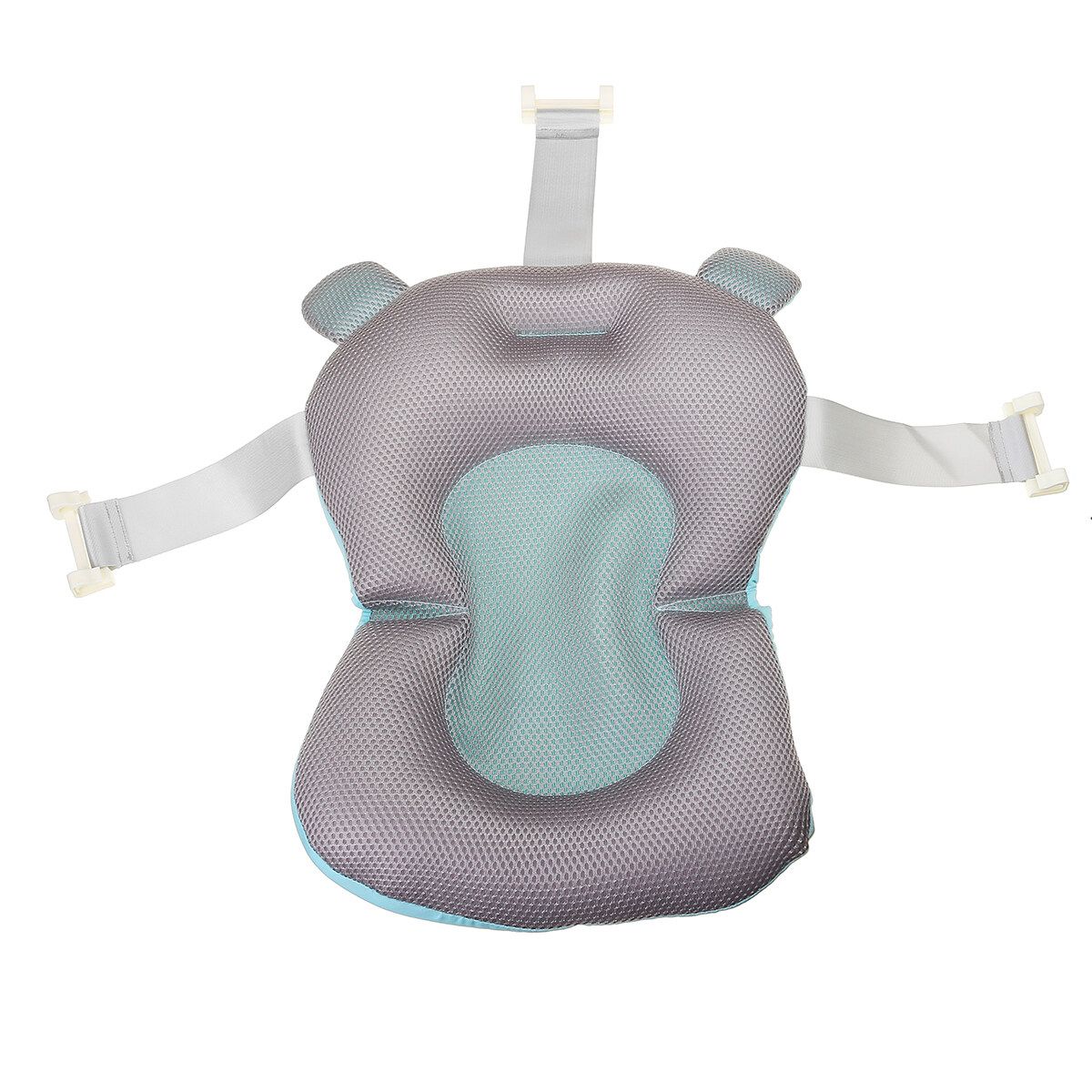 Baby Bath Pad Non-Slip Lounger Pillow Air Cushion Shower Infant Safety Bathtub Blue