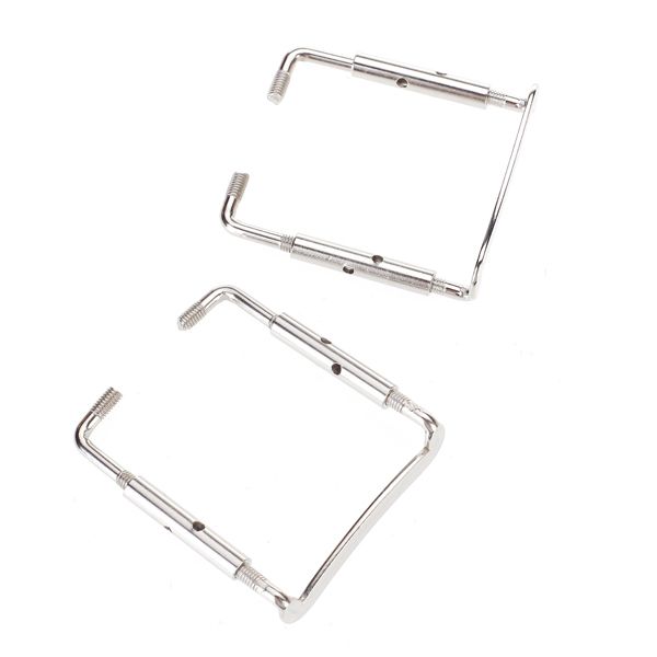 2pcs Silver Metal Chin Rest Clamp Screw For 44 Violin Easy To Install