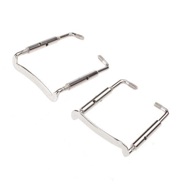 2pcs Silver Metal Chin Rest Clamp Screw For 44 Violin Easy To Install