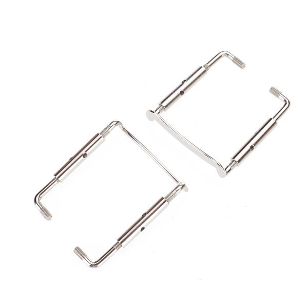2pcs Silver Metal Chin Rest Clamp Screw For 44 Violin Easy To Install