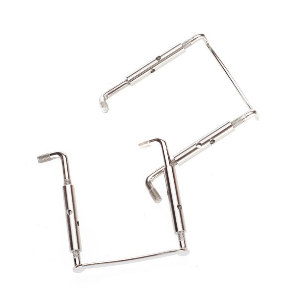 2pcs Silver Metal Chin Rest Clamp Screw For 44 Violin Easy To Install