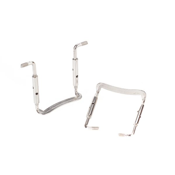 2pcs Silver Metal Chin Rest Clamp Screw For 44 Violin Easy To Install