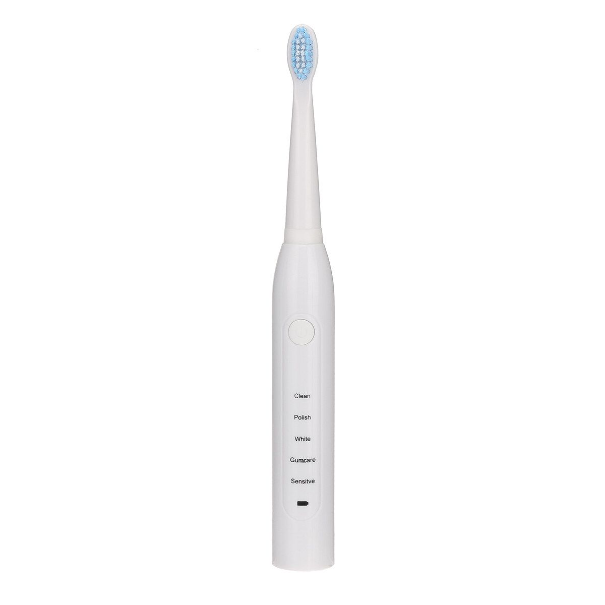 Oral Care Electric Toothbrush 5 Modes Teeth Cleaning Rechargeable 4 Brush Heads 3 Colors White