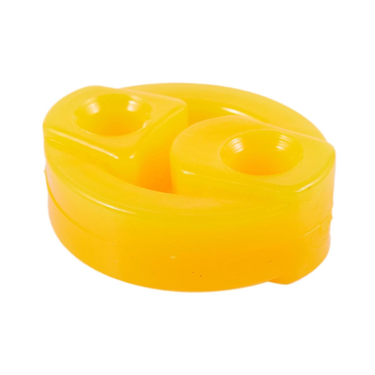 Rubber 2 Holes Car Muffler Exhaust Hanger Bushing 2 Pcs