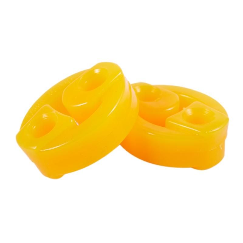 Rubber 2 Holes Car Muffler Exhaust Hanger Bushing 2 Pcs
