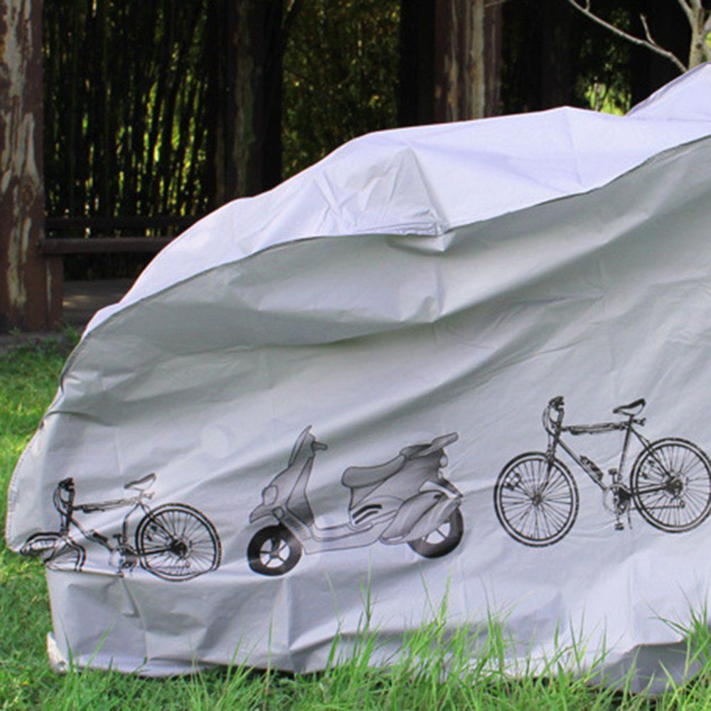 Bike Motorcycle Covers Dust Waterproof Outdoor Indoor Rain Protector Cover Gray