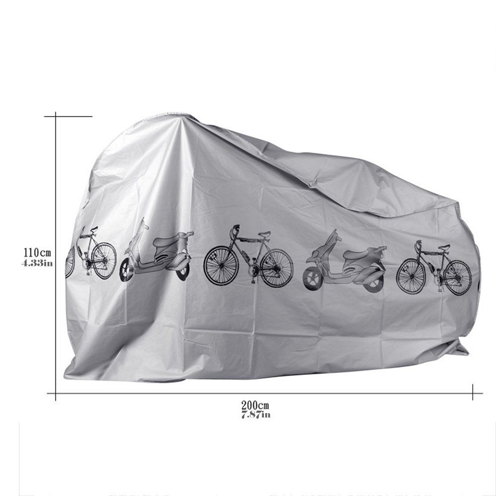 Bike Motorcycle Covers Dust Waterproof Outdoor Indoor Rain Protector Cover Gray