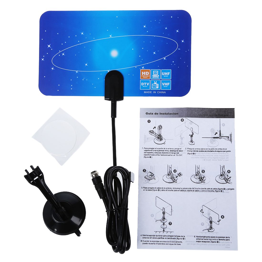 Digital Indoor TV Antenna HDTV DTV HD VHF UHF High