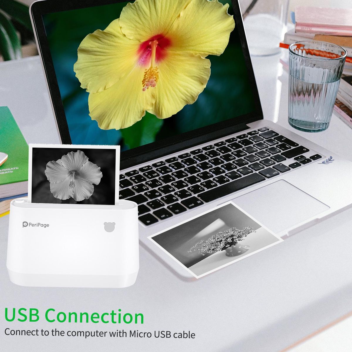 A9s Multi-functional Mini Thermal Printer Pocket Wireless BT 304DPI All In One Portable Photo Mobile Printer Receipt Label Maker Sticker Compatible with Android iOS Smartphone Windows for AR Photo QR Code Study Notes Work Lis