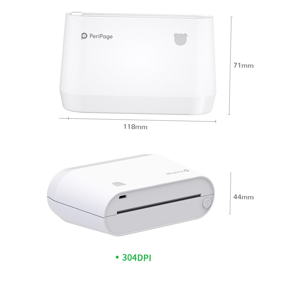 A9s Multi-functional Mini Thermal Printer Pocket Wireless BT 304DPI All In One Portable Photo Mobile Printer Receipt Label Maker Sticker Compatible with Android iOS Smartphone Windows for AR Photo QR Code Study Notes Work Lis