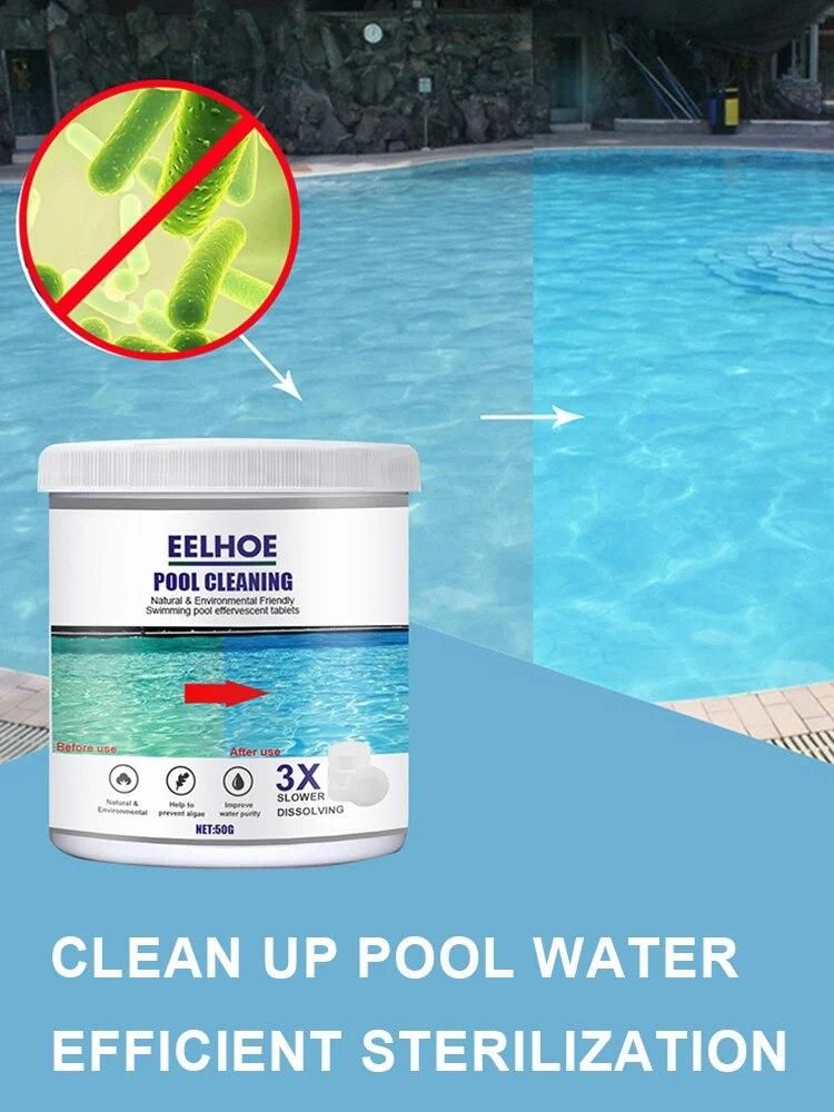 Multifucntion Effervescent Tablets Cleaner For Kitchen Bathroom 50g Improve The Quality Of Swimming Pool And Water Home Cleaning