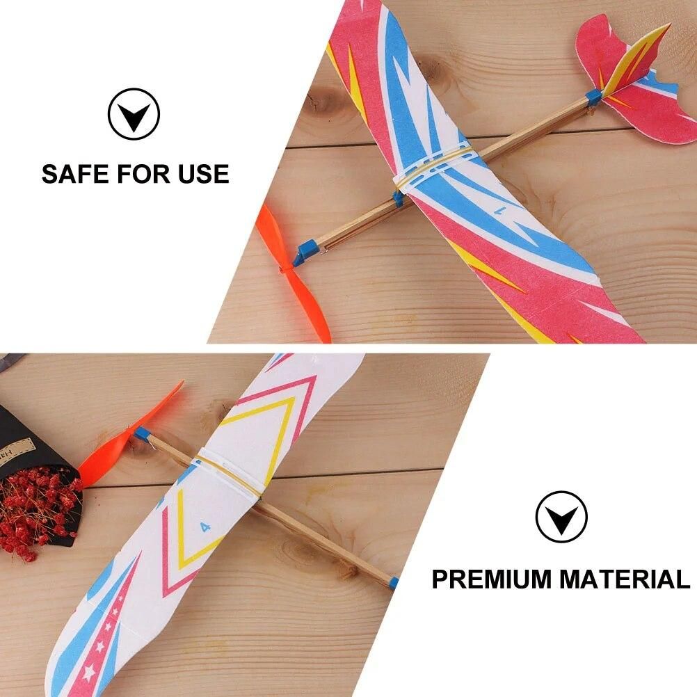 6 Pcs Airplane Model DIY Glider Aeroplane Kids Toys Children Planes Boys Handmade Educational Plaything Bulk