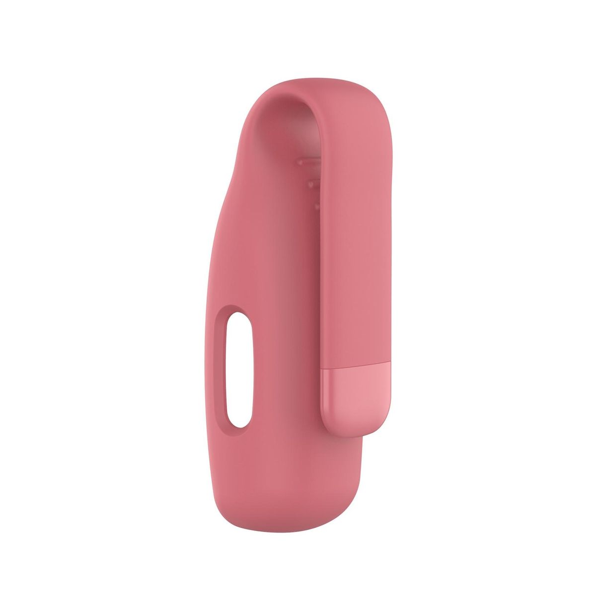 Silicone Steel Clip Protective Shell Case Cover-Rosy Red