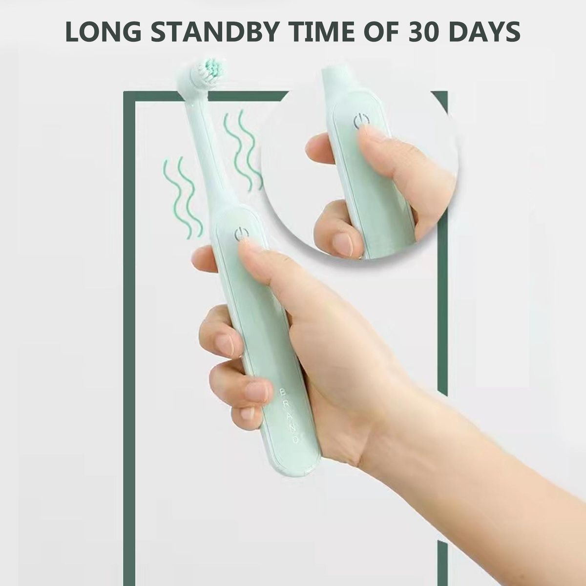 Electric Rechargeable Rotating Toothbrush Intelligent Timing Two-speed Cleaning IPX7 Waterproof Oral Care