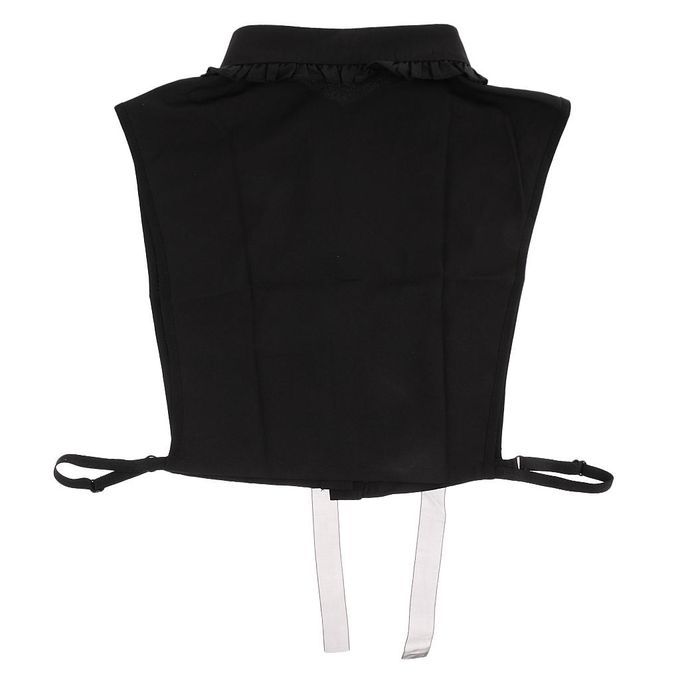 Retro Women False Collar Choker Ladies Vintage Peter Pan Style 4-Black