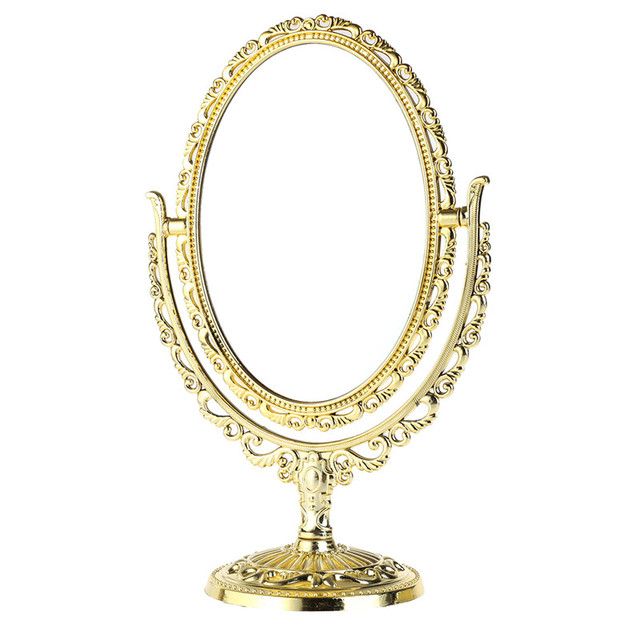 2sides Stand Table Cosmetic Mirror Plastic Dresser Mirrors
