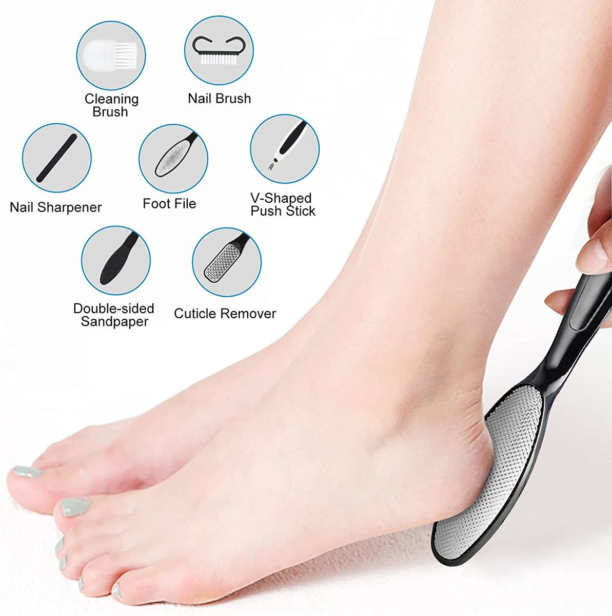 Rechargeable Foot Care Tool Electric Feet File Callus Remover Machine Pedicure Device