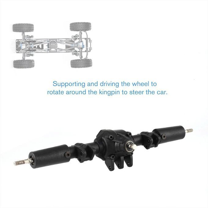 Durable Metel Front Rear Bridge Axle Shaft For Axial S X10 II 1/10  Ar-Black-AX-50007B