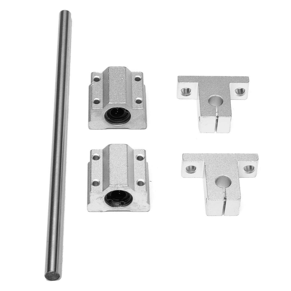 8MM Dia 20CM Shaft SCS8UU Optical Axis Linear Ball Bearing + Rail Guide