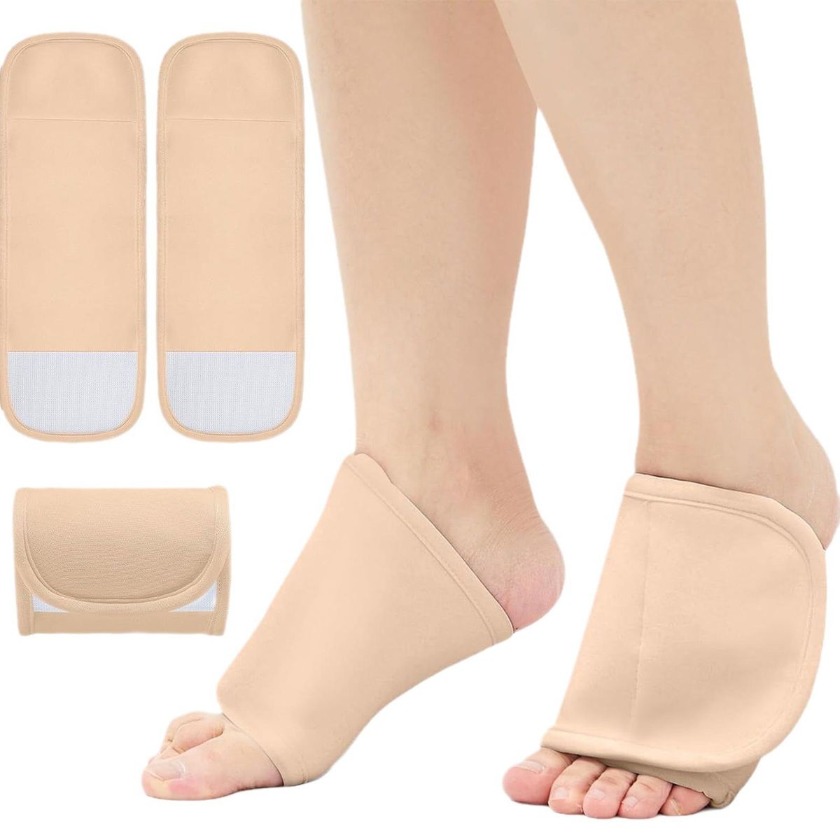 Castor Oil Foot Packs Organic Foot Castor Oil Wrap Circulation Pain Khaki