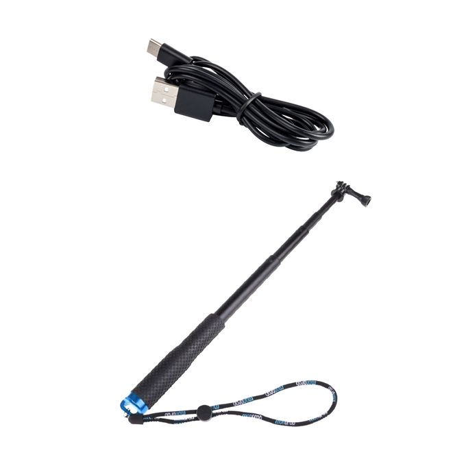 36 Inch Pole Telescoping Monopod With Remote Clip Typec Cable For