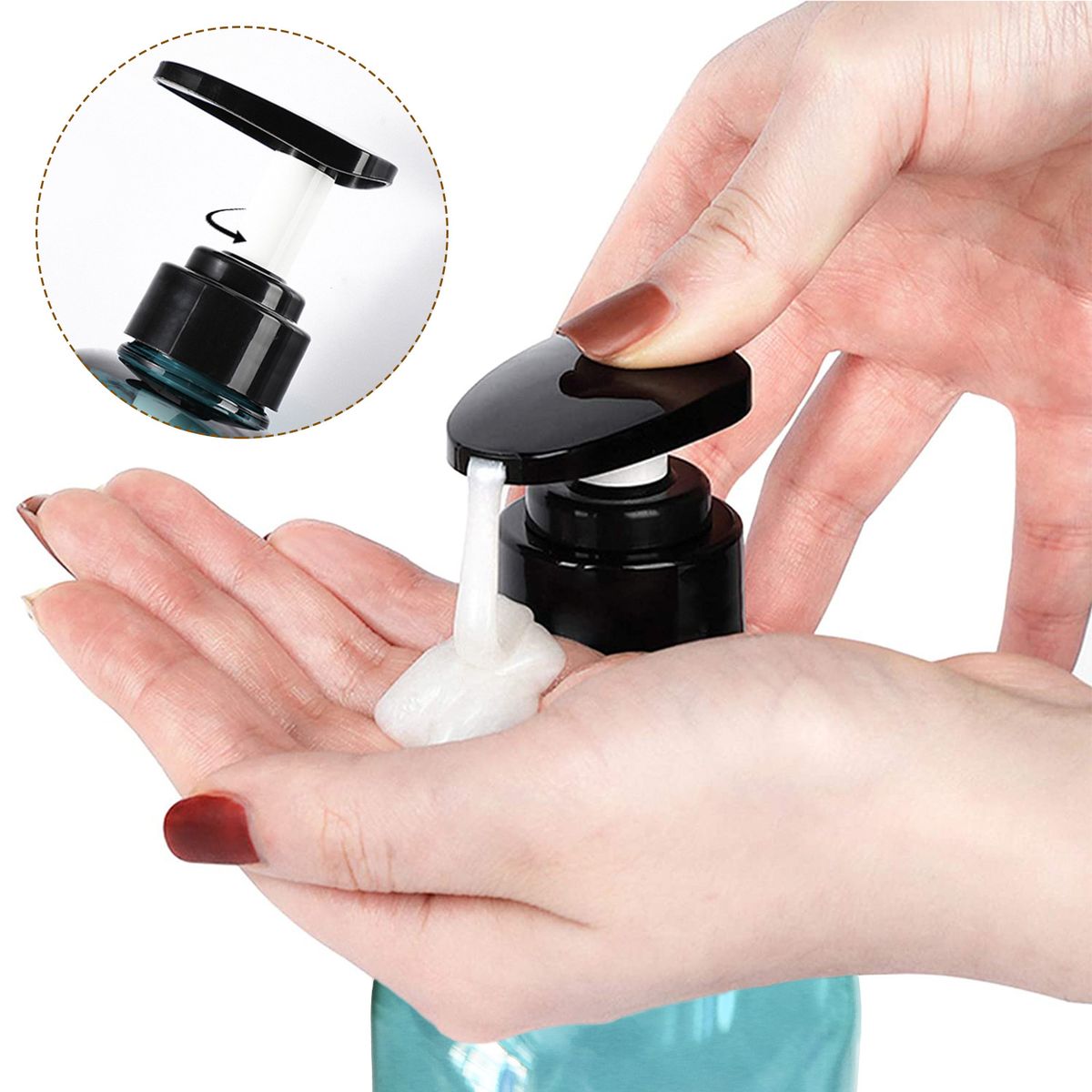 Large Capacity 300/500ML Press Lotion Dispenser Shampoo