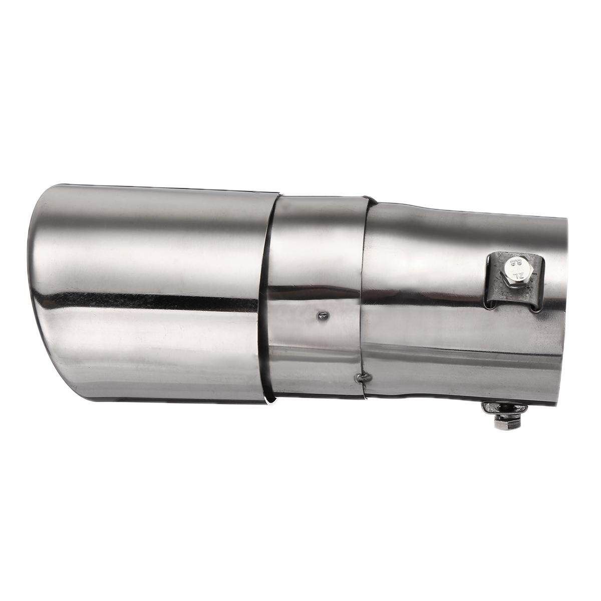 New Spitfire Car LED Exhaust Pipe Red Light Flaming Muffler Tip Universal Custom Oval Curve
