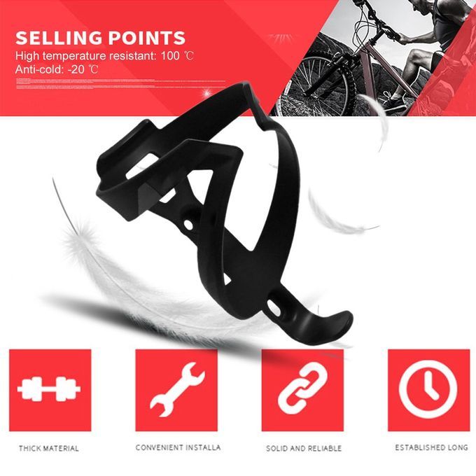 Water Bottle Holder Nylon Fiber Sport Mountain Road Bike Bottle Mount Rack Black