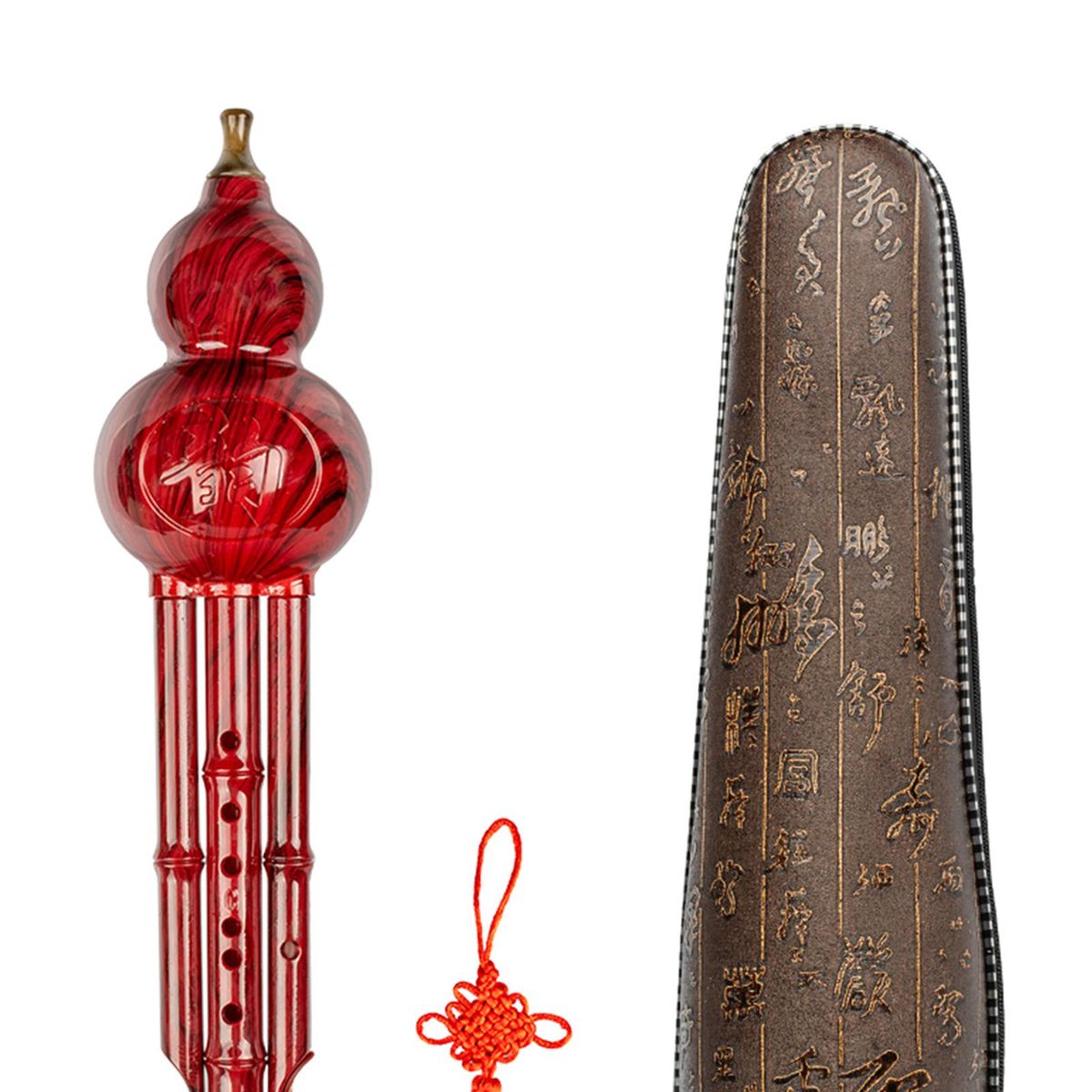 C Key Hulusi With Carrying Case Professional Cucurbit Flute For Red
