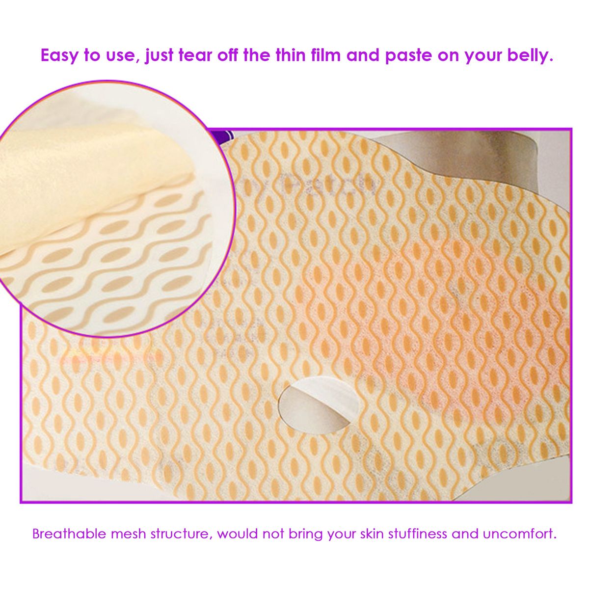 5PCS Natural Herbal Belly Patches Women Slimming Abdomen