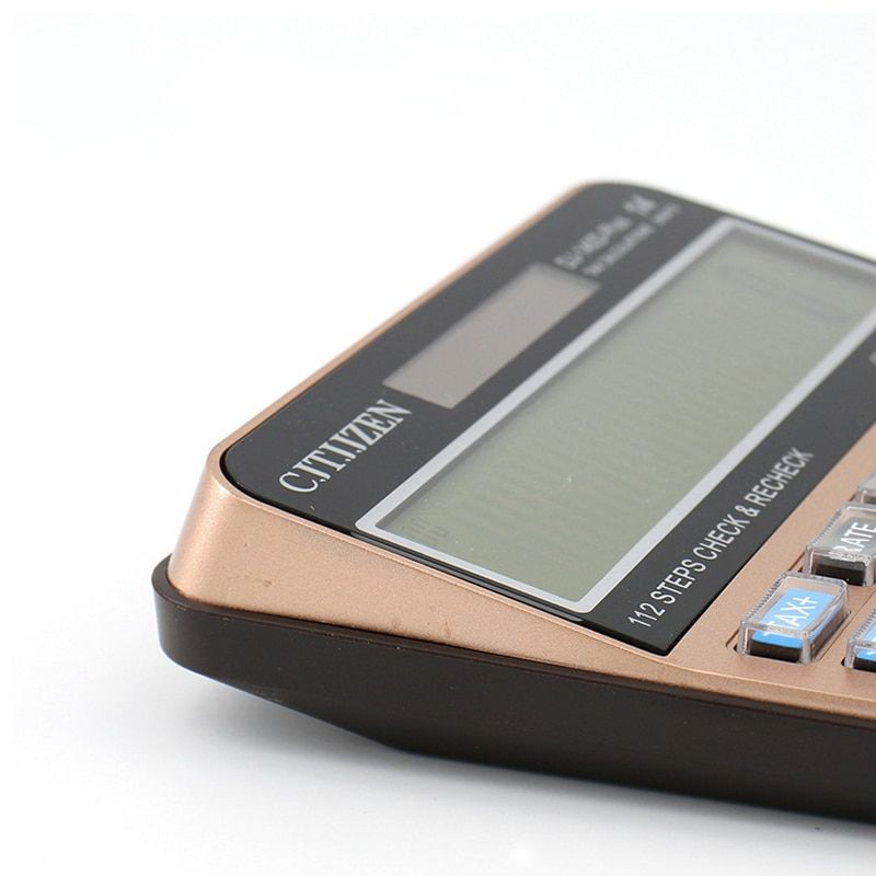 14 Digit Scientific Calculator Solar AA Battery Dual Energy General Purpose Calculators Programmer Office Stationery Supplies 14.5X19X3CM