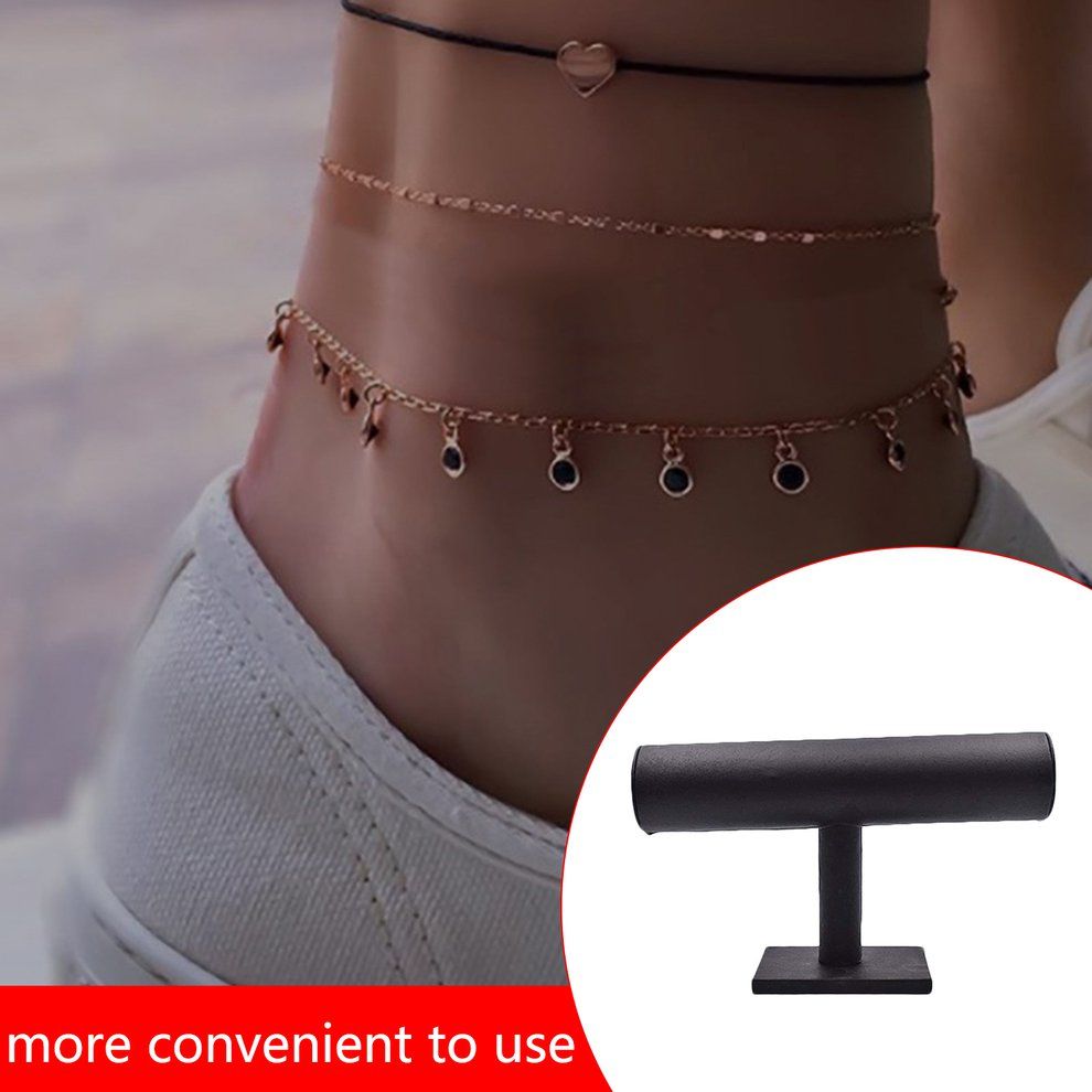 Single Layer Bra Elet Stand Bra Elet Display Stand Portable Jewelry Holder-Bla K
