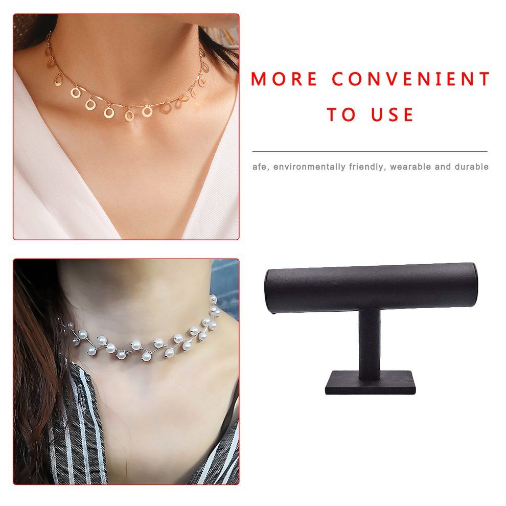 Single Layer Bra Elet Stand Bra Elet Display Stand Portable Jewelry Holder-Bla K