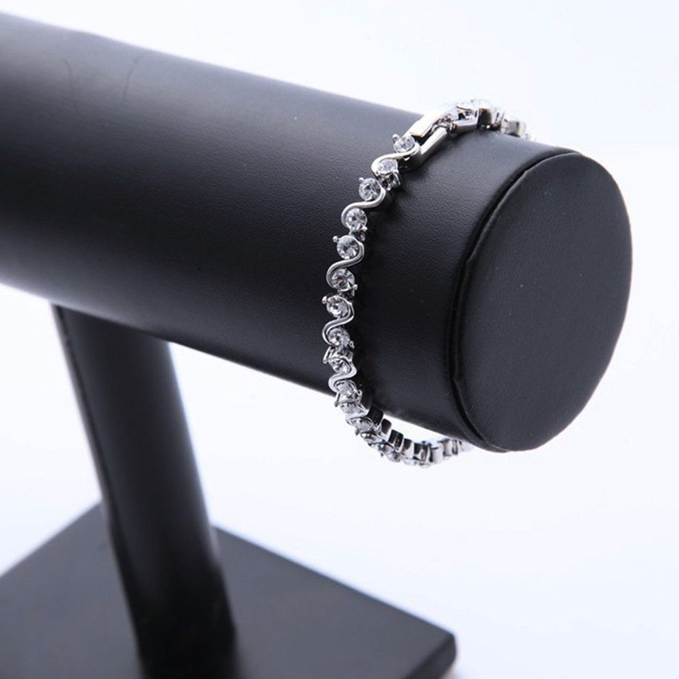 Single Layer Bra Elet Stand Bra Elet Display Stand Portable Jewelry Holder-Bla K