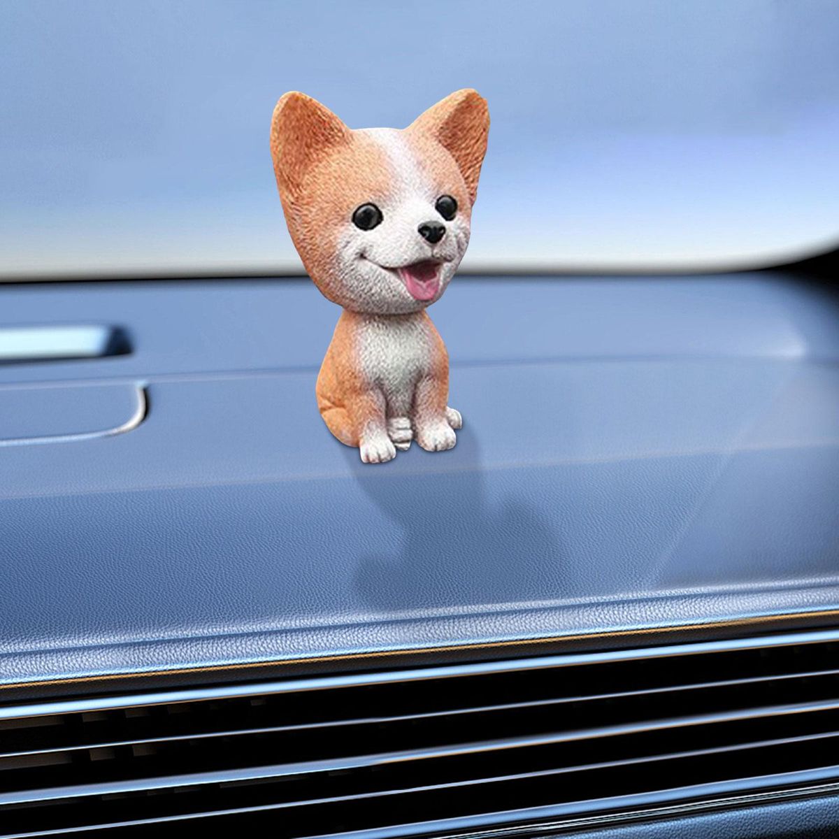 Dog Car Ornaments Office Ornament For Auto  D