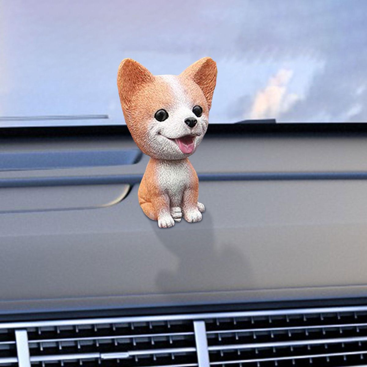Dog Car Ornaments Office Ornament For Auto  D
