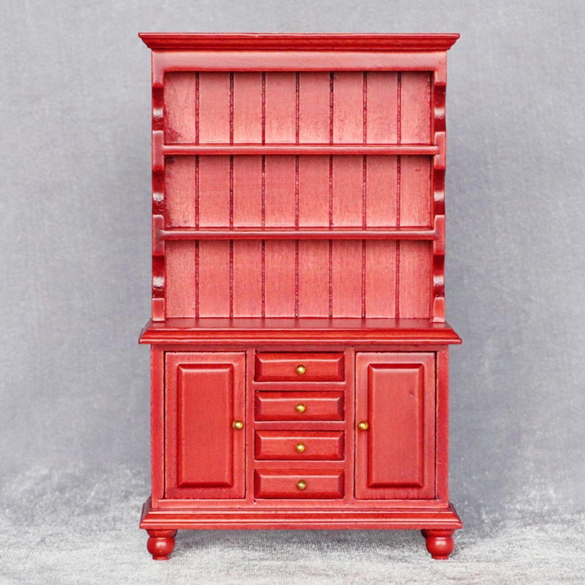 Dollhouse Bookshelf Dollhouse 112 Scale Bookcase Red Wood