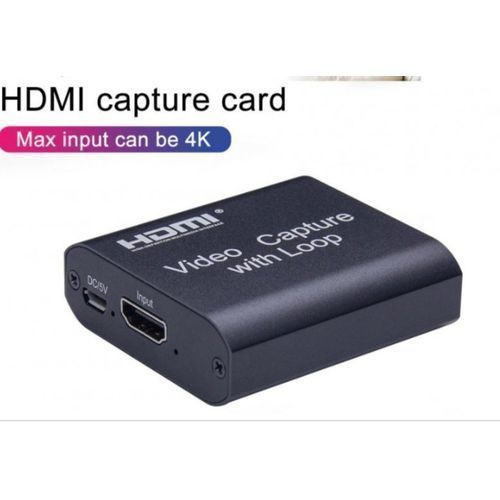 HDMI To USB 2.0 With HDMI Loop Out Capture Card 4k
