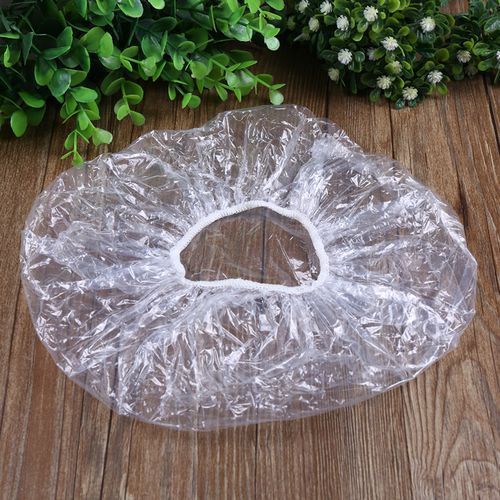 100pcs Non-Woven Disposable Shower Cap Plastic Shower Caps
