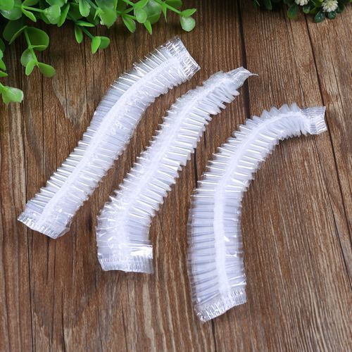 100pcs Non-Woven Disposable Shower Cap Plastic Shower Caps