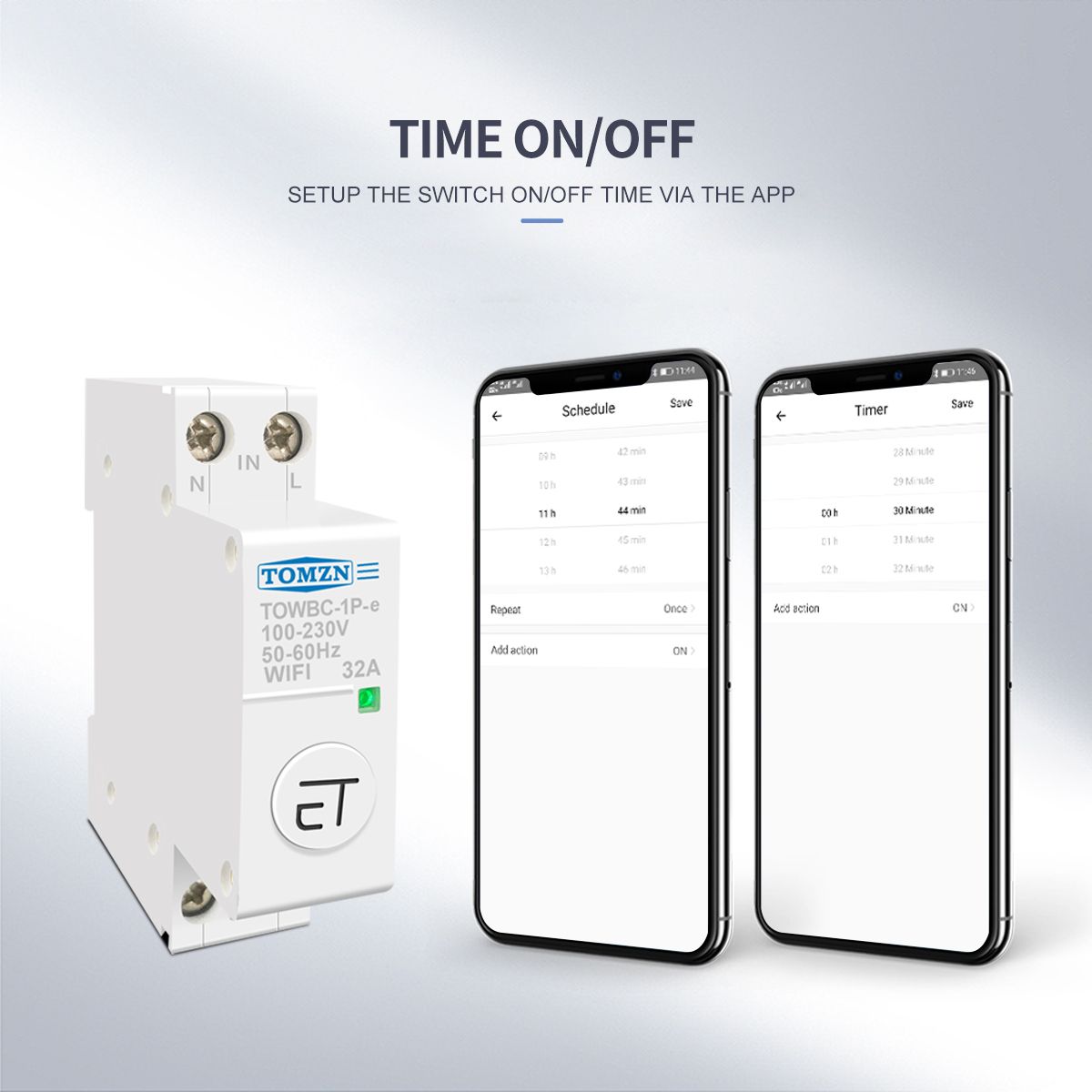 Din Rail WIFI Circuit Breaker Smart Switch Remote Control By Ewelink APP For Smart Ho