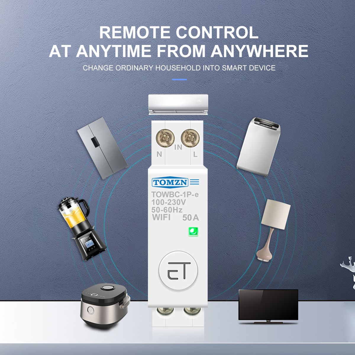 Din Rail WIFI Circuit Breaker Smart Switch Remote Control By Ewelink APP For Smart Ho
