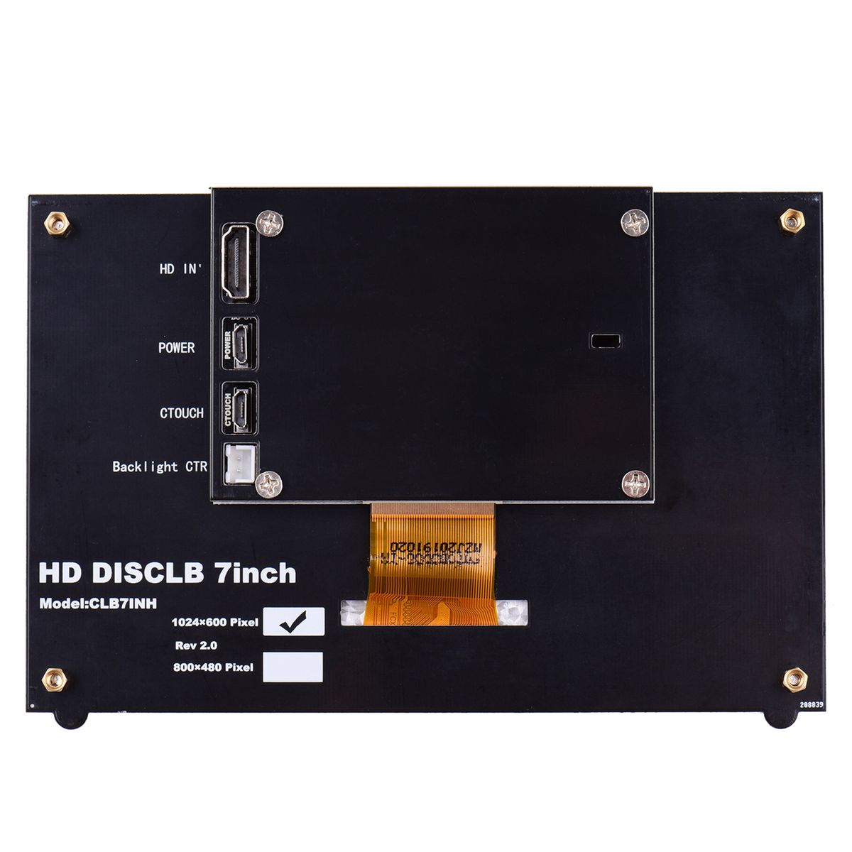 7 Inch HD IPS Capacitive Touchscreen Display 1024*600