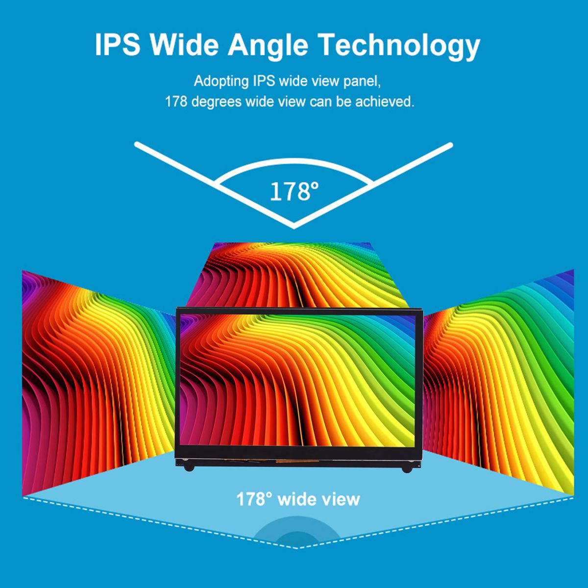 7 Inch HD IPS Capacitive Touchscreen Display 1024*600
