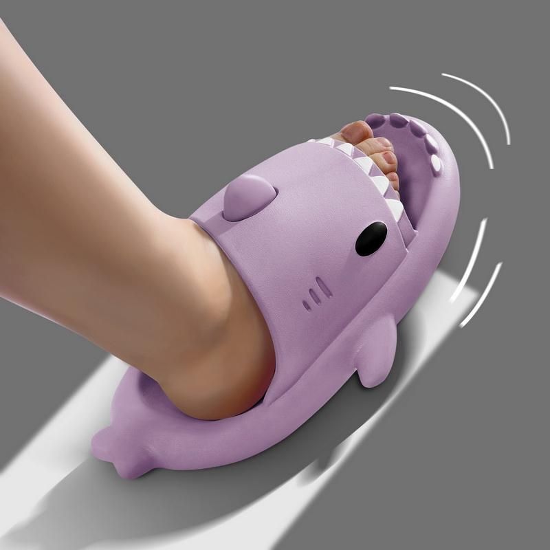 2023 Hot Summer Slippers Lovely Shark Shape Slides Outdoor Women Shoes Flip Flops Men Couples Cartoon Eva Shoes for Children