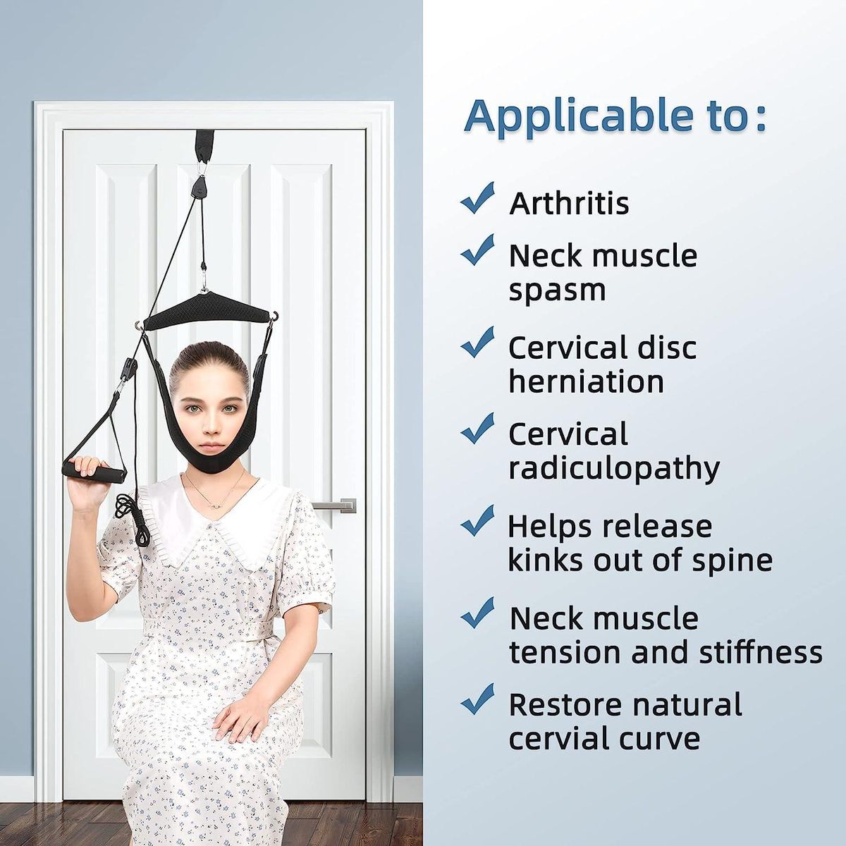 Neck Stretcher Cervical Neck Traction Device for Physical Therapy,Neck Pain Reli
