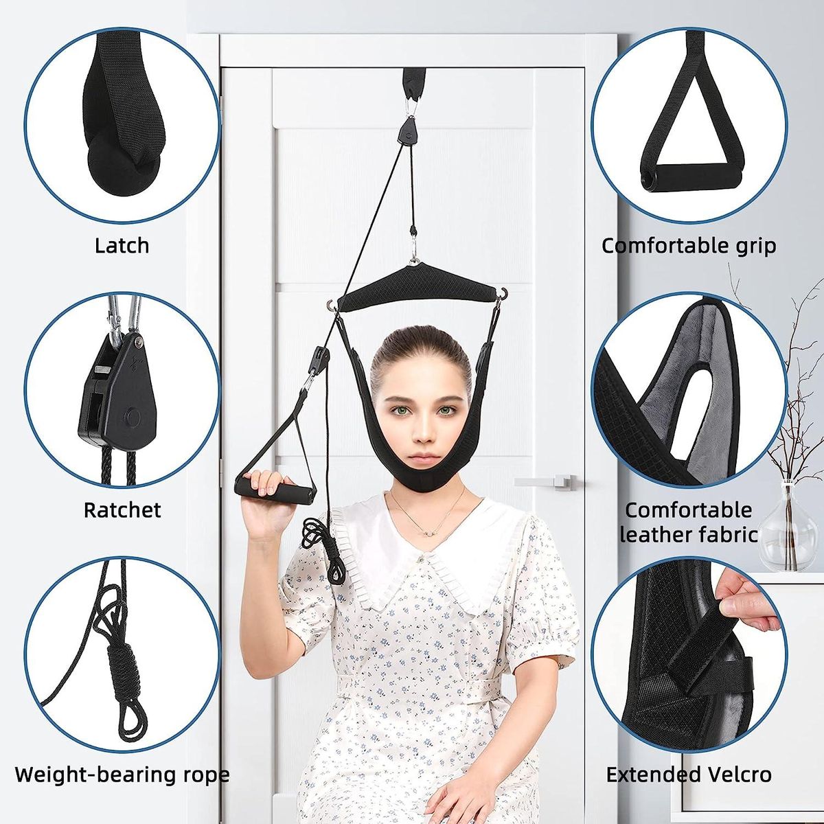 Neck Stretcher Cervical Neck Traction Device for Physical Therapy,Neck Pain Reli