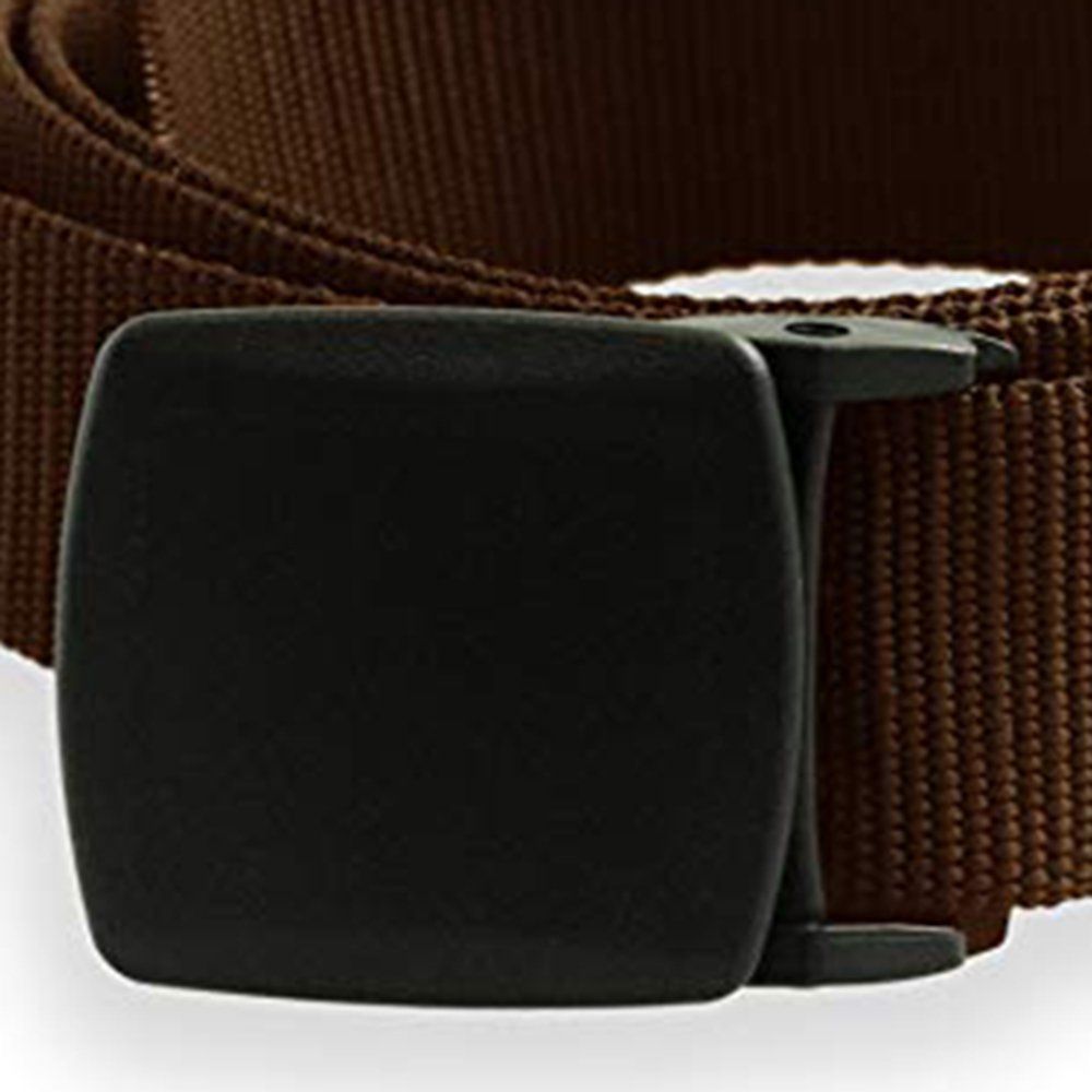 Universal Nylon Plastic Buckle Tactical Waist Belt Men Army Coffee