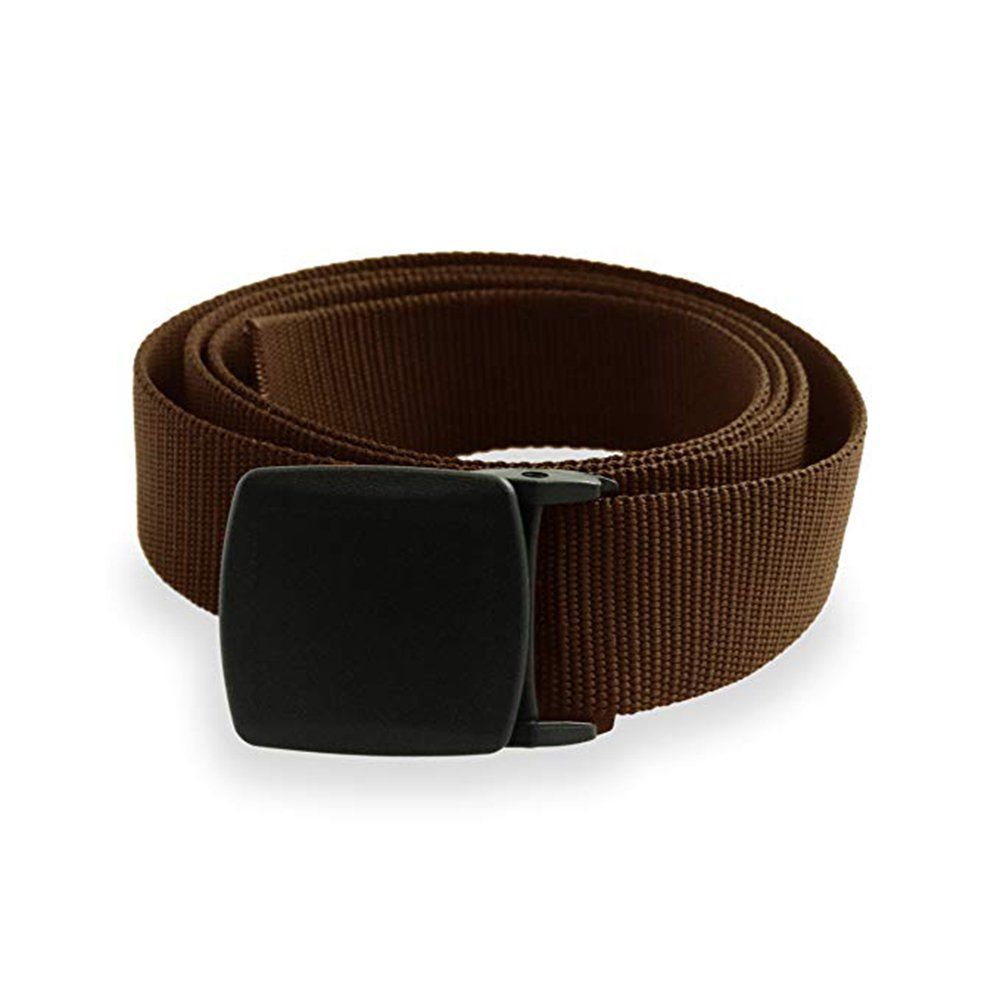 Universal Nylon Plastic Buckle Tactical Waist Belt Men Army Coffee
